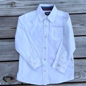 Osh Kosh Classic White Button-up Oxford 5T
